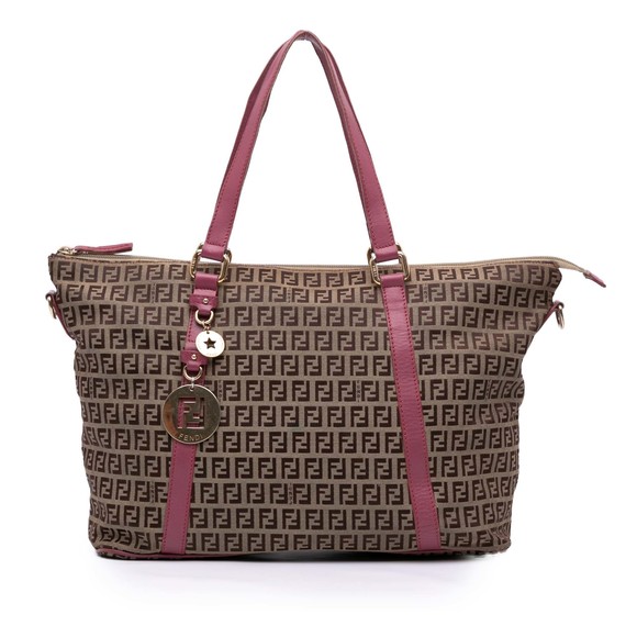 Pre-Loved Fendi Zucchino Canvas Superstar Tote - Picture 1 of 11